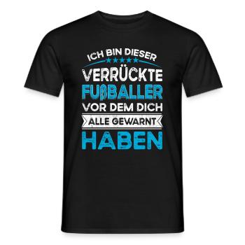 Je suis ce footballeur fou légendaire - T-shirt homme - noir - Devant - AI Model Male 178 light (178cm)
