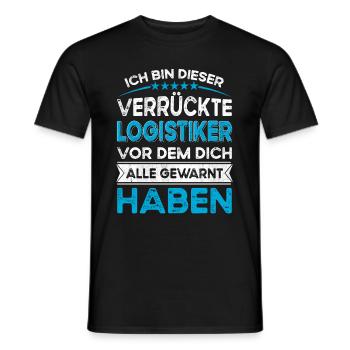 Je suis ce légendaire logisticien fou - T-shirt homme - noir - Devant - AI Model Male 178 light (178cm)