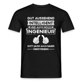 Ingenieur Gut Aussehend Intelligent - Männer T-Shirt - Schwarz - Vorne - AI Model Male 178 light (178cm)