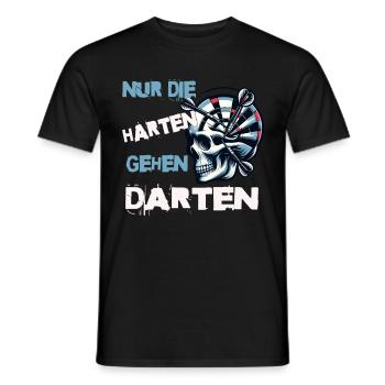 Seuls les plus coriaces vont aux fléchettes - les joueurs de fléchettes - T-shirt homme - noir - Devant - AI Model Male 178 light (178cm)