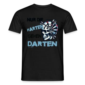 Seuls les plus coriaces vont aux fléchettes - les joueurs de fléchettes - T-shirt homme - noir - Devant - AI Model Male 178 light (178cm)