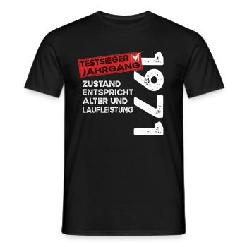 53 Jahre Geburtstag Testsieger Jahrgang 1971 - Männer T-Shirt - Schwarz - Vorne - AI Model Male 178 light (178cm)