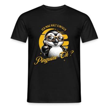 J’aime juste les pingouins - T-shirt homme - noir - Devant - AI Model Male 178 light (178cm)