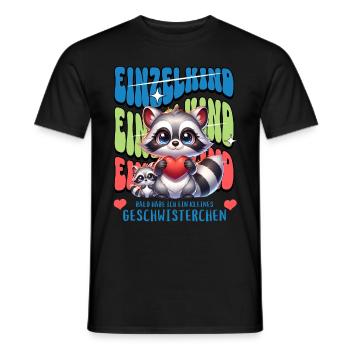 Enfant unique, je vais être une sœur fière - T-shirt homme - noir - Devant - AI Model Male 178 light (178cm)