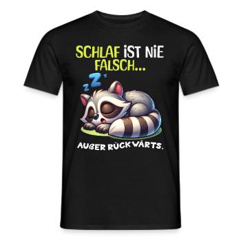 Bin Müde Faul Lustige Schlafanzug Morgenmuffel - Männer T-Shirt - Schwarz - Vorne - AI Model Male 178 light (178cm)