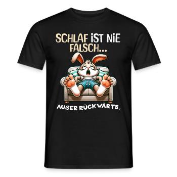 Bin Müde Faul Lustige Schlafanzug Morgenmuffel - Männer T-Shirt - Schwarz - Vorne - AI Model Male 178 light (178cm)