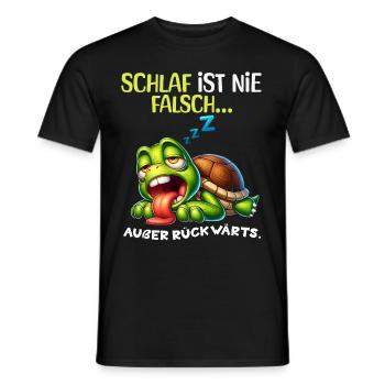 Bin Müde Faul Lustige Schlafanzug Morgenmuffel - Männer T-Shirt - Schwarz - Vorne - AI Model Male 178 light (178cm)