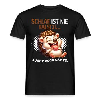 Bin Müde Faul Lustige Schlafanzug Morgenmuffel - Männer T-Shirt - Schwarz - Vorne - AI Model Male 178 light (178cm)