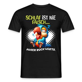 Bin Müde Faul Lustige Schlafanzug Morgenmuffel - Männer T-Shirt - Schwarz - Vorne - AI Model Male 178 light (178cm)