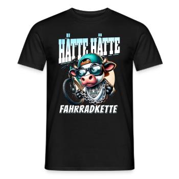 Funny Cyclist - Could Have Had Bicycle Chain - Men's T-Shirt - black - Front - AI Model Male 178 light (178cm)