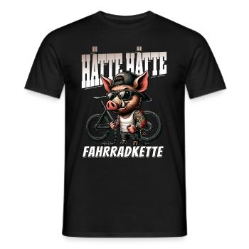 Funny Cyclist - Could Have Had Bicycle Chain - Men's T-Shirt - black - Front - AI Model Male 178 light (178cm)