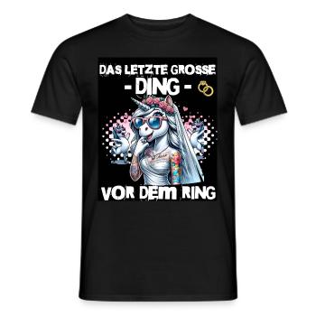 JGA Braut Junggesellinnenabschied Poltern Frauen - Männer T-Shirt - Schwarz - Vorne - AI Model Male 178 light (178cm)