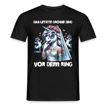 Enterrement de vie de garçon Mariée Enterrement de vie de jeune fille Grondement de femmes - T-shirt homme - noir - Devant - AI Model Male 178 light (178cm)