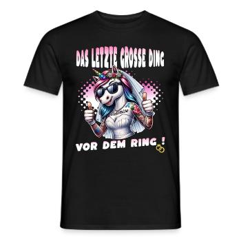 JGA Braut Junggesellinnenabschied Poltern Frauen - Männer T-Shirt - Schwarz - Vorne - AI Model Male 178 light (178cm)