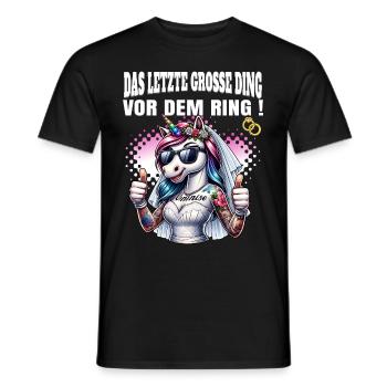 Enterrement de vie de garçon Mariée Enterrement de vie de jeune fille Grondement de femmes - T-shirt homme - noir - Devant - AI Model Male 178 light (178cm)