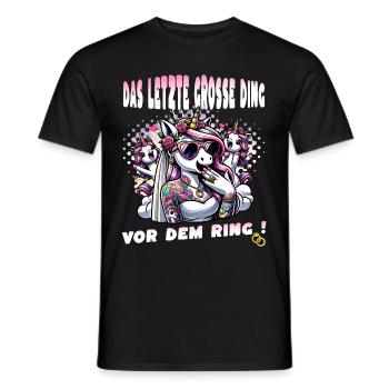Enterrement de vie de garçon Mariée Enterrement de vie de jeune fille Grondant Femmes - T-shirt homme - noir - Devant - AI Model Male 178 light (178cm)