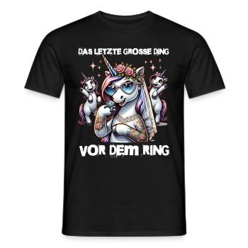 JGA Braut Junggesellinnenabschied Poltern Frauen - Männer T-Shirt - Schwarz - Vorne - AI Model Male 178 light (178cm)