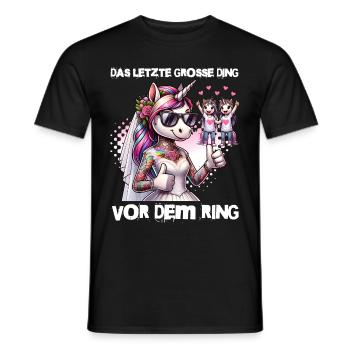Enterrement de vie de garçon Mariée Enterrement de vie de jeune fille Grondement de femmes - T-shirt homme - noir - Devant - AI Model Male 178 light (178cm)