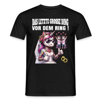 Enterrement de vie de garçon Mariée Enterrement de vie de jeune fille Grondement de femmes - T-shirt homme - noir - Devant - AI Model Male 178 light (178cm)
