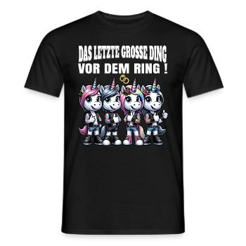 JGA Braut Junggesellinnenabschied Poltern Frauen - Männer T-Shirt - Schwarz - Vorne - AI Model Male 178 light (178cm)