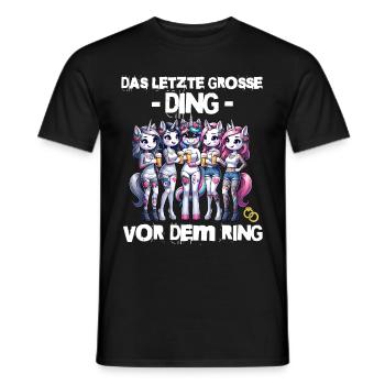 Enterrement de vie de garçon Mariée Enterrement de vie de jeune fille Grondement de femmes - T-shirt homme - noir - Devant - AI Model Male 178 light (178cm)