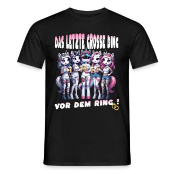 JGA Braut Junggesellinnenabschied Poltern Frauen - Männer T-Shirt - Schwarz - Vorne - AI Model Male 178 light (178cm)