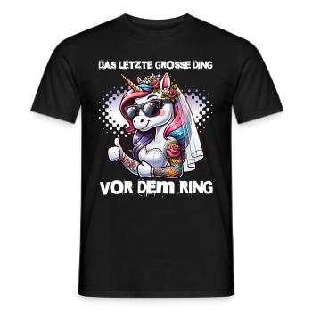JGA Braut Junggesellinnenabschied Poltern Frauen - Männer T-Shirt - Schwarz - Vorne - AI Model Male 178 light (178cm)