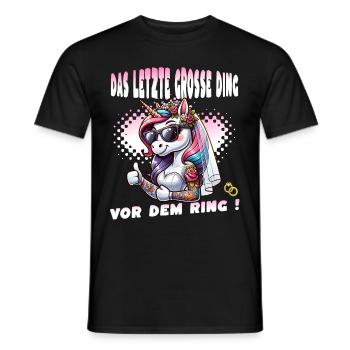 JGA Braut Junggesellinnenabschied Poltern Frauen - Männer T-Shirt - Schwarz - Vorne - AI Model Male 178 light (178cm)