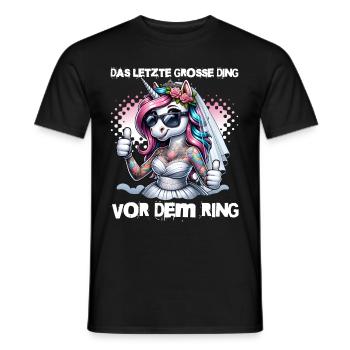 Bachelor Party Bride Hen Party Rumbling Women - Men's T-Shirt - black - Front - AI Model Male 178 light (178cm)
