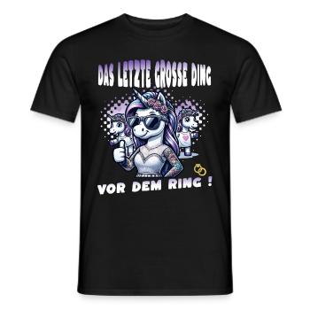 JGA Braut Junggesellinnenabschied Poltern Frauen - Männer T-Shirt - Schwarz - Vorne - AI Model Male 178 light (178cm)