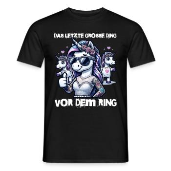 JGA Braut Junggesellinnenabschied Poltern Frauen - Männer T-Shirt - Schwarz - Vorne - AI Model Male 178 light (178cm)
