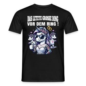 Enterrement de vie de garçon Mariée Enterrement de vie de jeune fille Grondement de femmes - T-shirt homme - noir - Devant - AI Model Male 178 light (178cm)