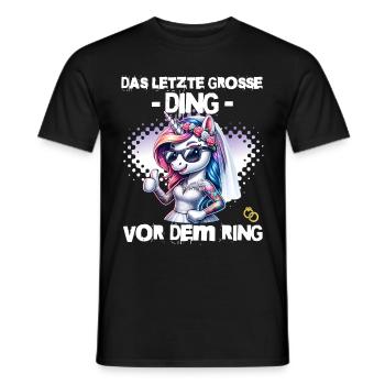 JGA Braut Junggesellinnenabschied Poltern Frauen - Männer T-Shirt - Schwarz - Vorne - AI Model Male 178 light (178cm)