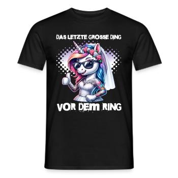 JGA Braut Junggesellinnenabschied Poltern Frauen - Männer T-Shirt - Schwarz - Vorne - AI Model Male 178 light (178cm)