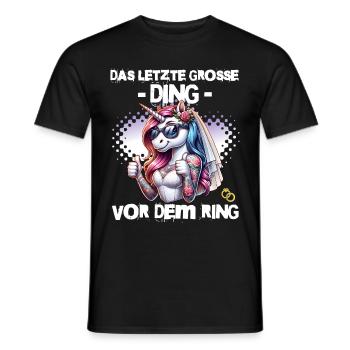 JGA Braut Junggesellinnenabschied Poltern Frauen - Männer T-Shirt - Schwarz - Vorne - AI Model Male 178 light (178cm)