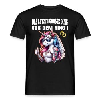 Enterrement de vie de garçon Mariée Enterrement de vie de jeune fille Grondement de femmes - T-shirt homme - noir - Devant - AI Model Male 178 light (178cm)