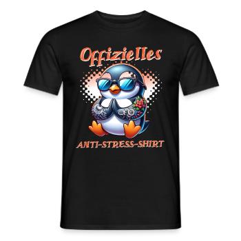 Méditation & Yoga Officiel Anti Stress - T-shirt homme - noir - Devant - AI Model Male 178 light (178cm)