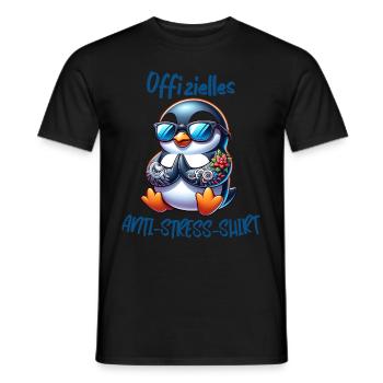 Méditation & Yoga Officiel Anti Stress - T-shirt homme - noir - Devant - AI Model Male 178 light (178cm)