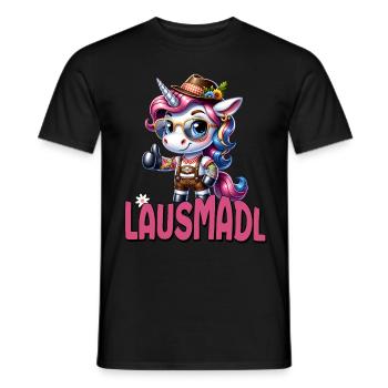 Tracht Damen Outfit Dirndl Ersatz Lausmadl - T-shirt homme - noir - Devant - AI Model Male 178 light (178cm)