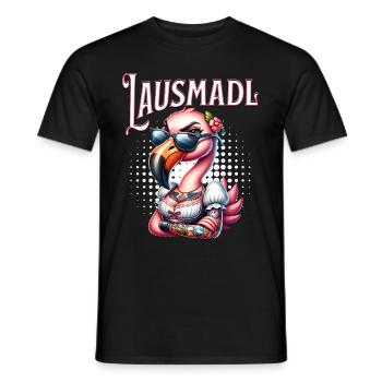 Tracht Damen Outfit Dirndl Ersatz Lausmadl - Men's T-Shirt - black - Front - AI Model Male 178 light (178cm)