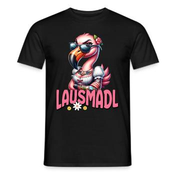 Tracht Damen Outfit Dirndl Ersatz Lausmadl - Men's T-Shirt - black - Front - AI Model Male 178 light (178cm)