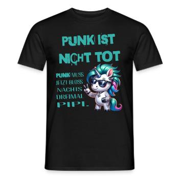 Festival Fun Je suis vieux mais le punk n’est pas mort - T-shirt homme - noir - Devant - AI Model Male 178 light (178cm)