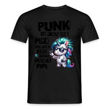 Festival Fun Je suis vieux mais le punk n’est pas mort - T-shirt homme - noir - Devant - AI Model Male 178 light (178cm)