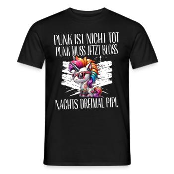 Punk Rock - I'm old but punk is not dead - Men's T-Shirt - black - Front - AI Model Male 178 light (178cm)
