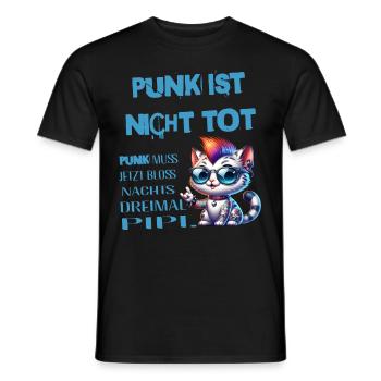 Punk Rock - Je suis vieux mais le punk n’est pas mort - T-shirt homme - noir - Devant - AI Model Male 178 light (178cm)