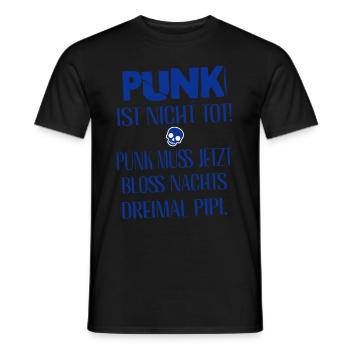 Punk Rock - I'm old but punk is not dead - Men's T-Shirt - black - Front - AI Model Male 178 light (178cm)