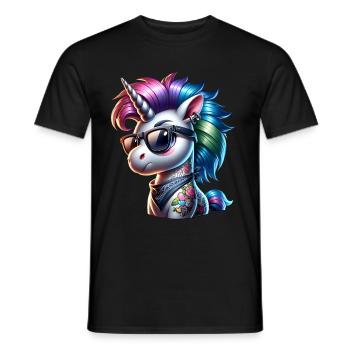 Punk Rock - I'm old but punk is not dead - Men's T-Shirt - black - Front - AI Model Male 178 light (178cm)