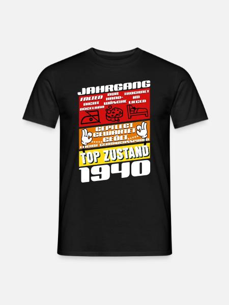 85 Jahre alt Jahrgang 1940 Geburtstag - Mænd T-shirt - sort