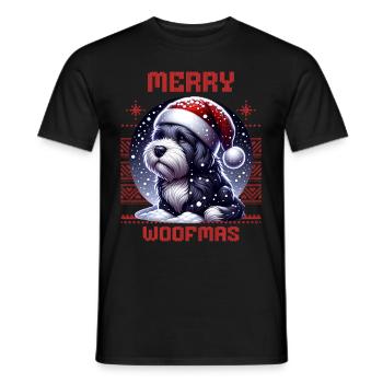 Père Noël Chien Noël Hommes et femmes - T-shirt homme - noir - Devant - AI Model Male 178 light (178cm)
