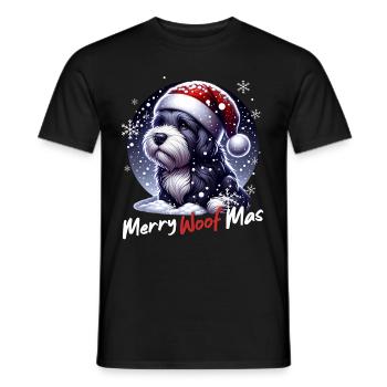 Père Noël Chien Noël Hommes et femmes - T-shirt homme - noir - Devant - AI Model Male 178 light (178cm)